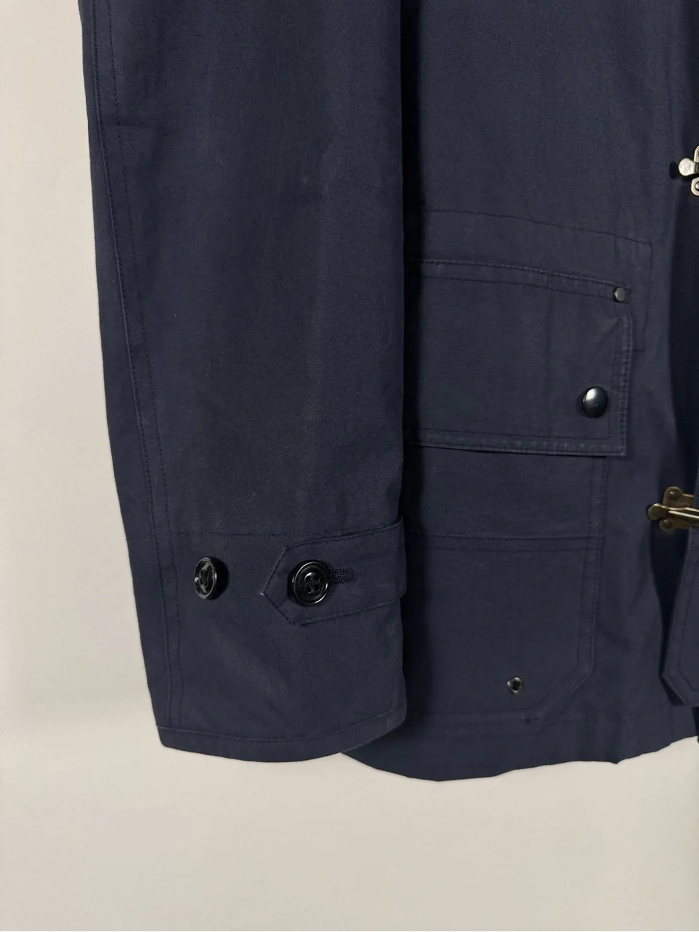 J. Crew Men's S Halley Stevenson Waxed-cotton Fireman Bretton Toggle Jacket Barn